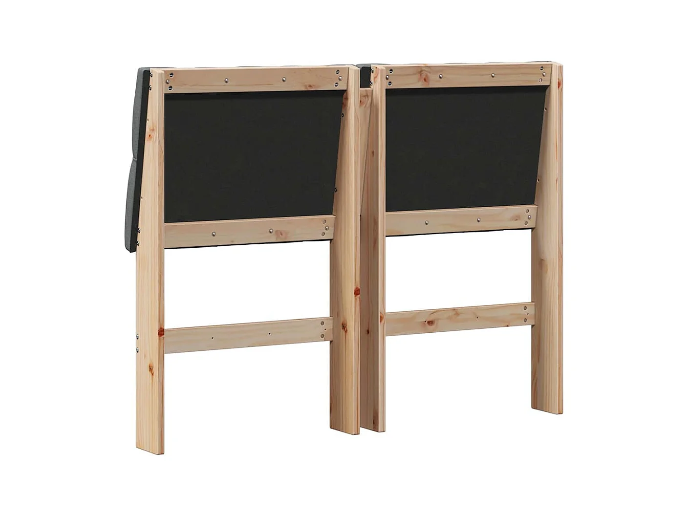 Cabeceira estofada Cinza Escuro 120 cm