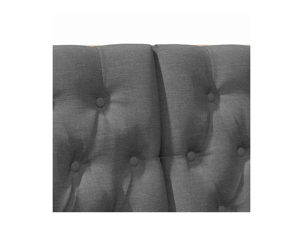 Cabeceira estofada Cinza Escuro 120 cm