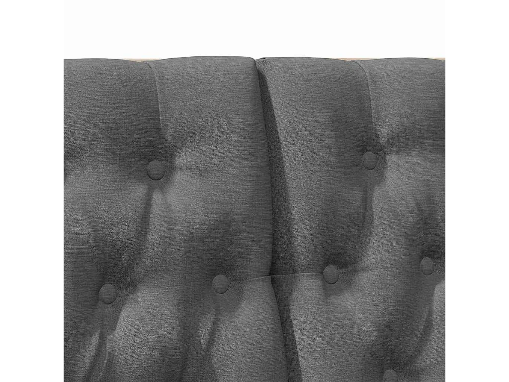 Tête de lit capitonnée Gris foncé 120 cm Pin massif