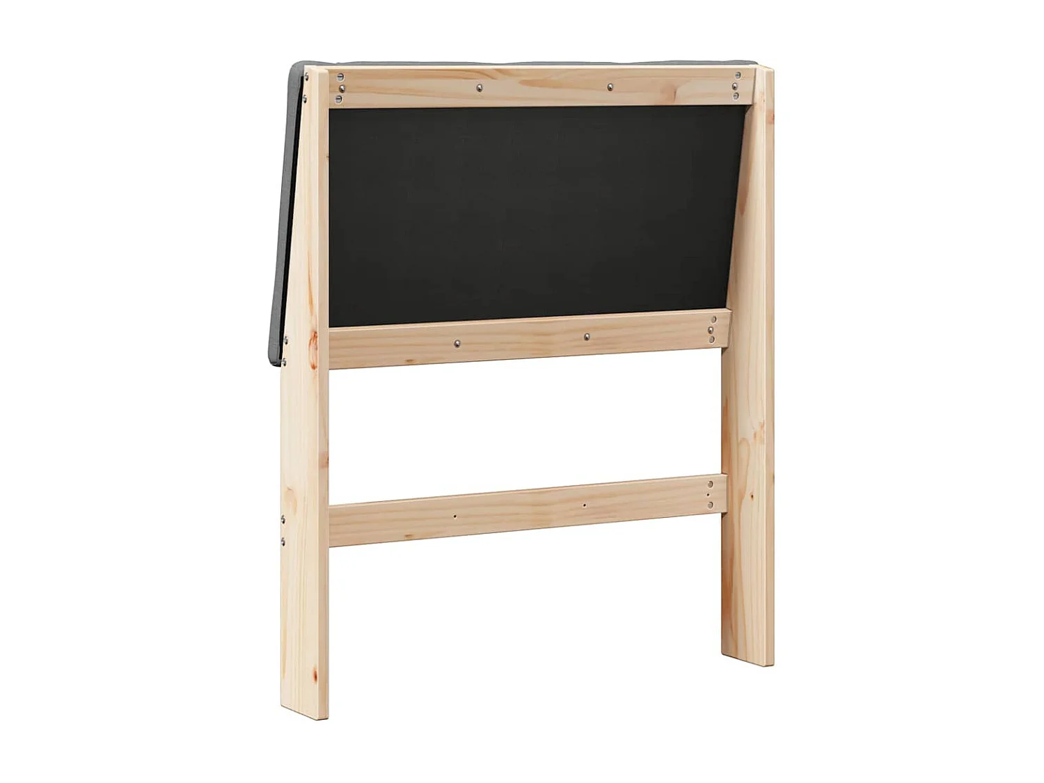 Tête de lit capitonnée Gris foncé 75 cm Pin massif