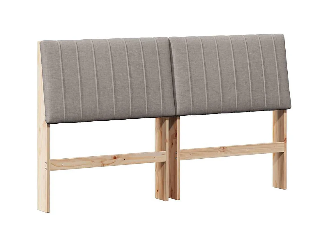 Cabeceira estofada Cinzento-acastanhado 160 cm