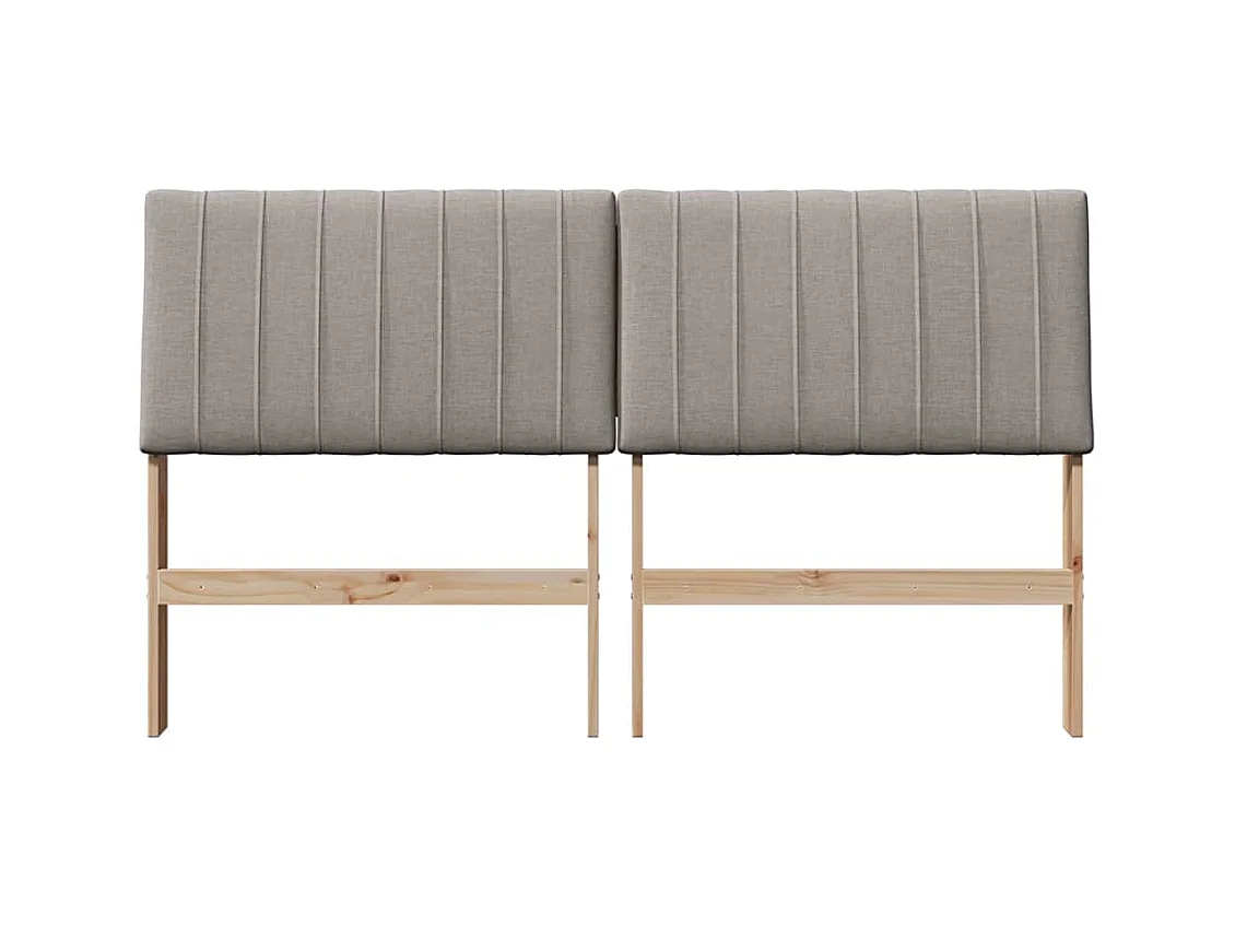 Cabeceira estofada Cinzento-acastanhado 160 cm