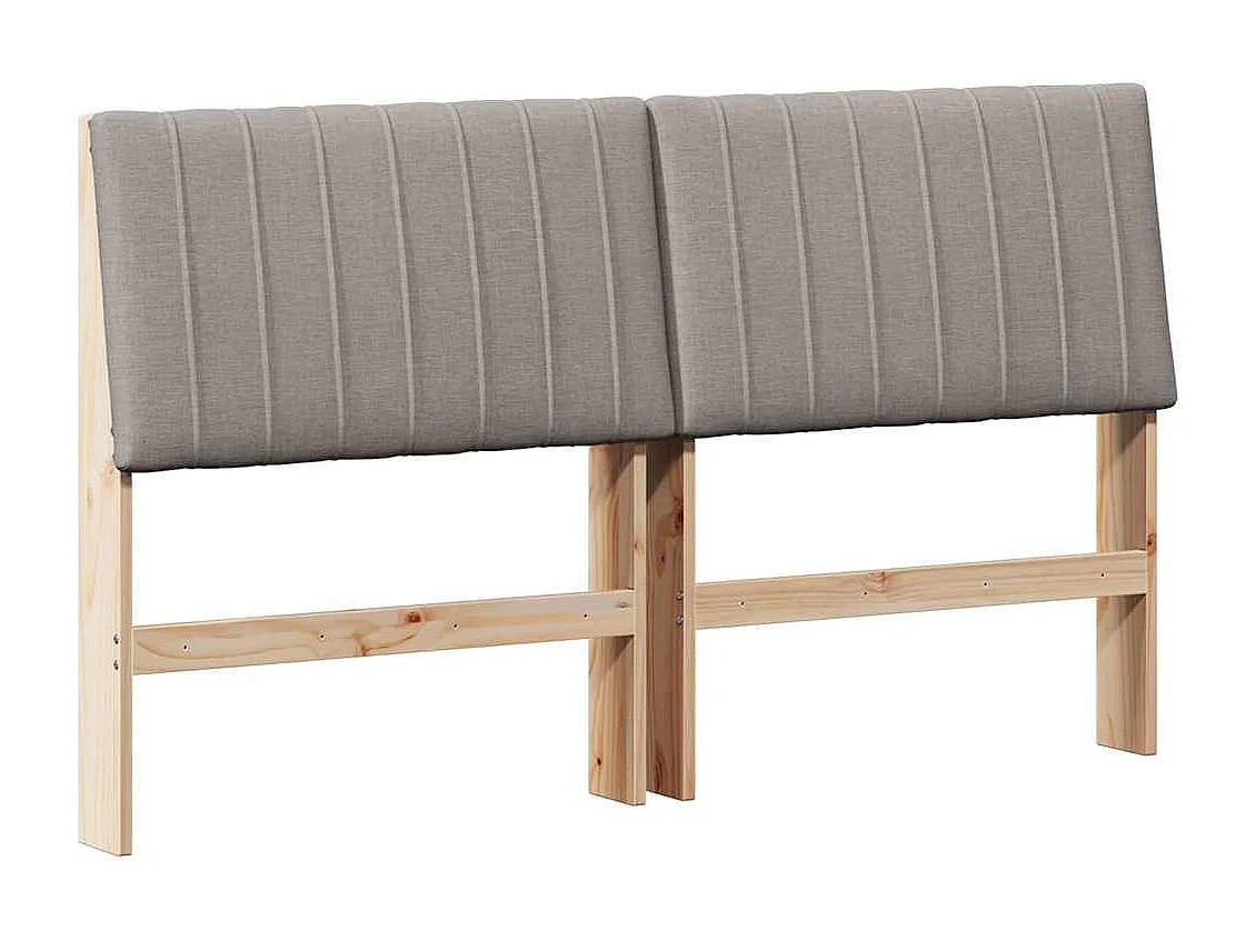 Cabeceira estofada Cinzento-acastanhado 160 cm