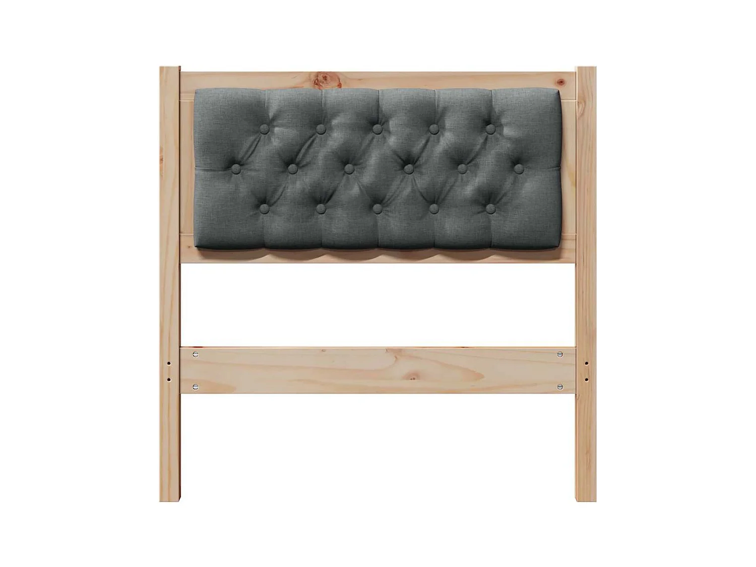 Cabeceira Outros castanho e cinzento-escuro 75 cm