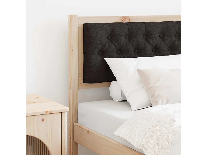 Tête de lit Autre Marron et noir 75 cm Bois massif en pin