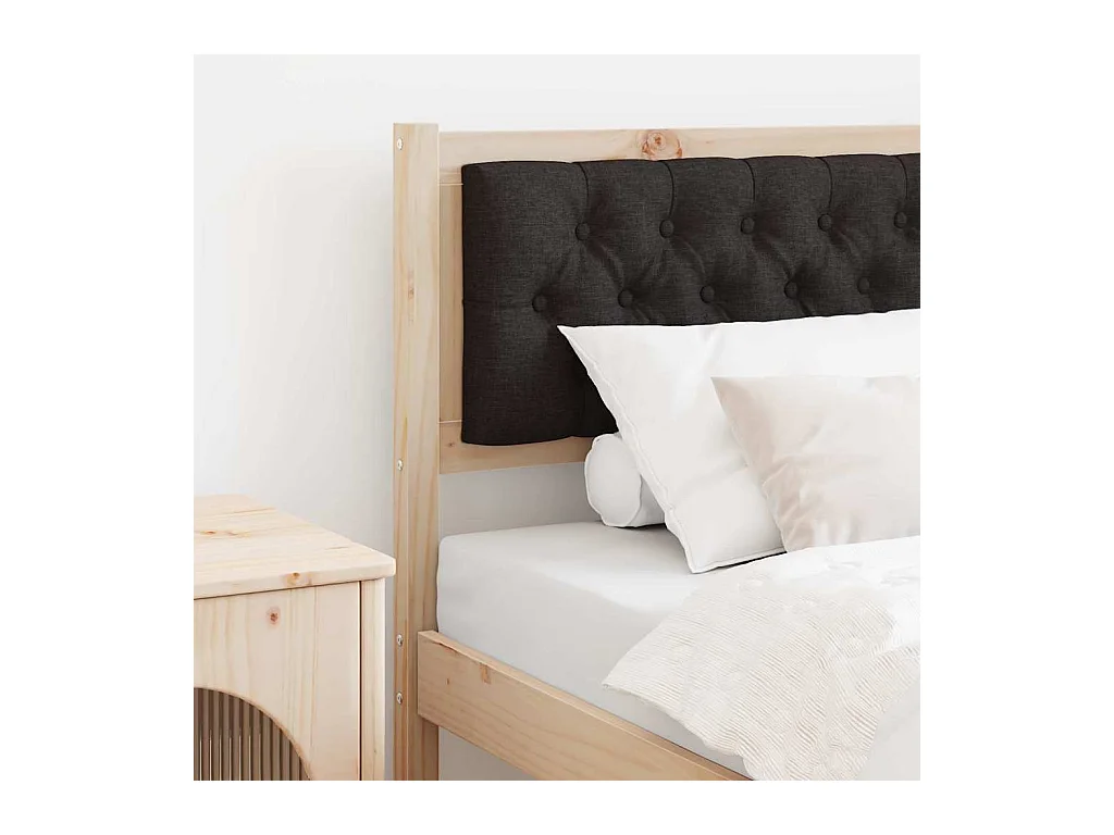 Tête de lit Autre Marron et noir 75 cm Bois massif en pin