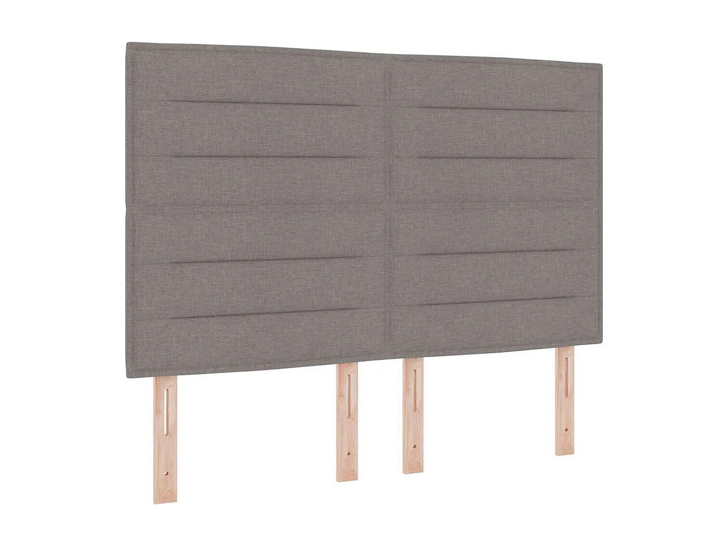 Tête de lit LED avec des lumières à LED Taupe 160 cm tissu