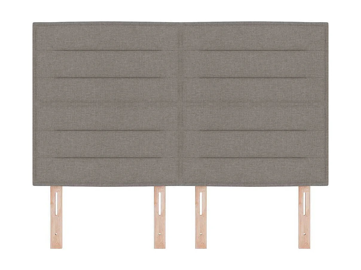 Tête de lit LED avec des lumières à LED Taupe 160 cm tissu