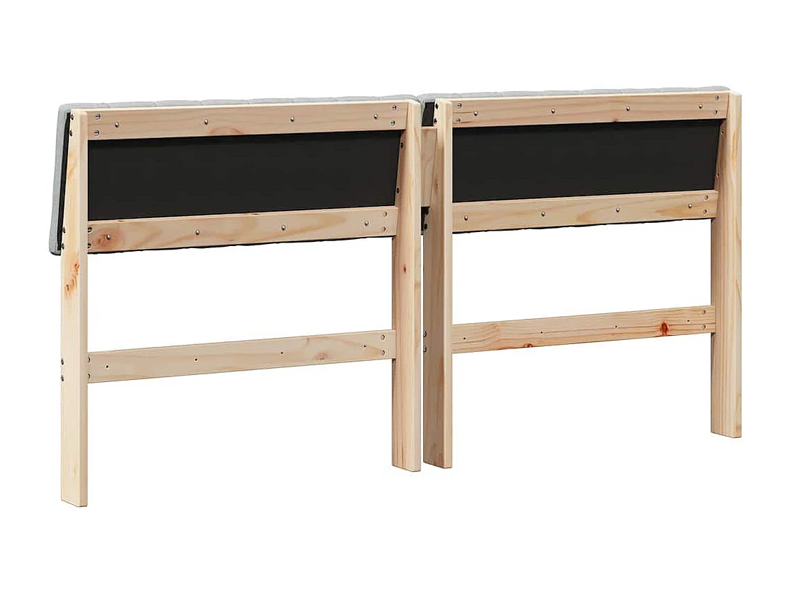 Cabeceira estofada Cinzento-claro 160 cm