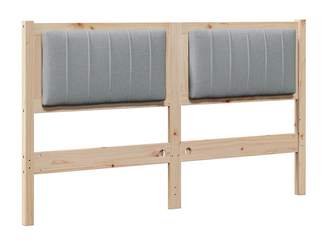 Cabeceira estofada com cabeceira Castanho 140 cm