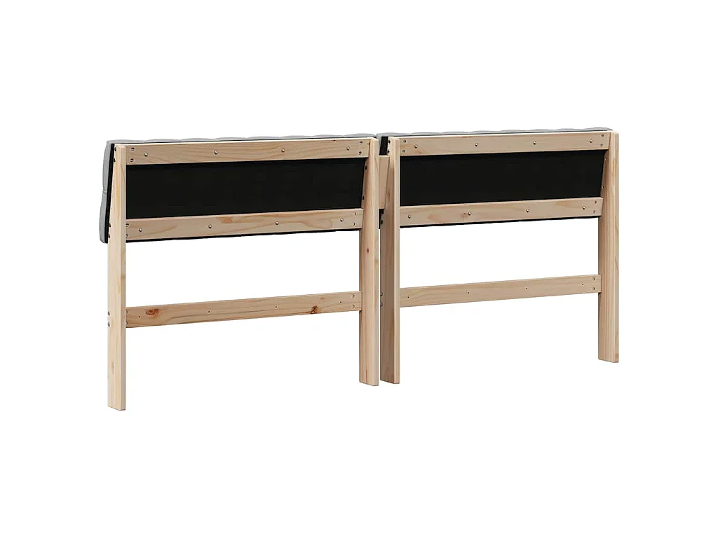 Cabecero tapizado Gris Claro 180 cm Madera de pino macizo