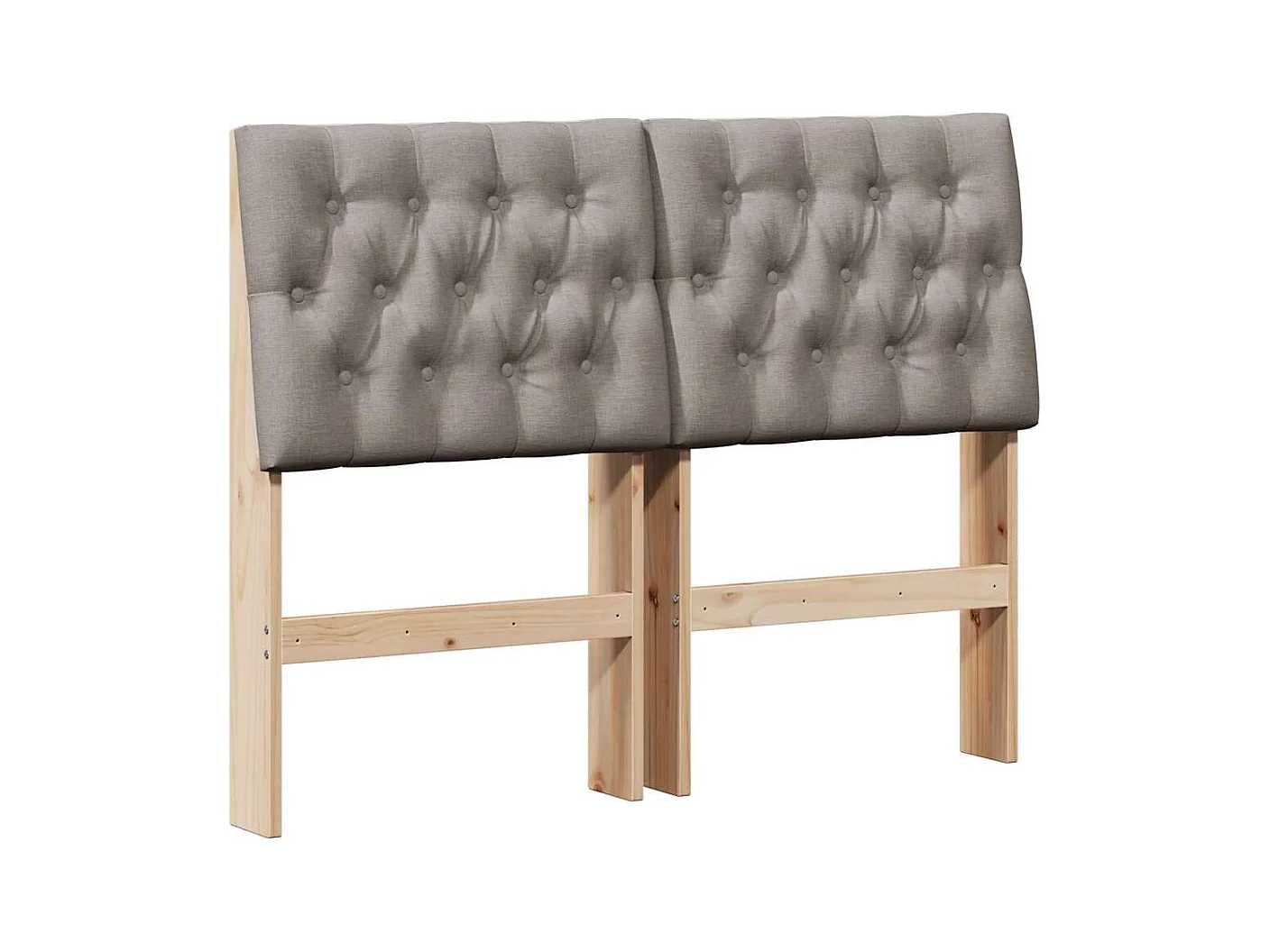 Cabeceira estofada Cinzento-acastanhado 120 cm