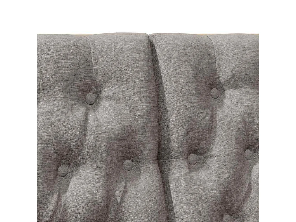 Tête de lit capitonnée Taupe 120 cm Pin massif