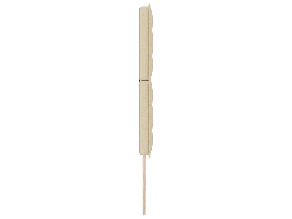 Tête de lit Hauteur réglable Manuel Crème 140 cm tissu