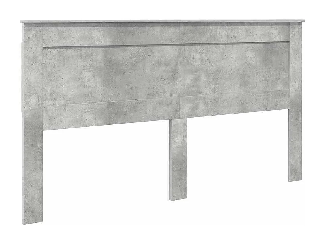 Tête de lit Gris béton 180 cm Bois d'ingénierie