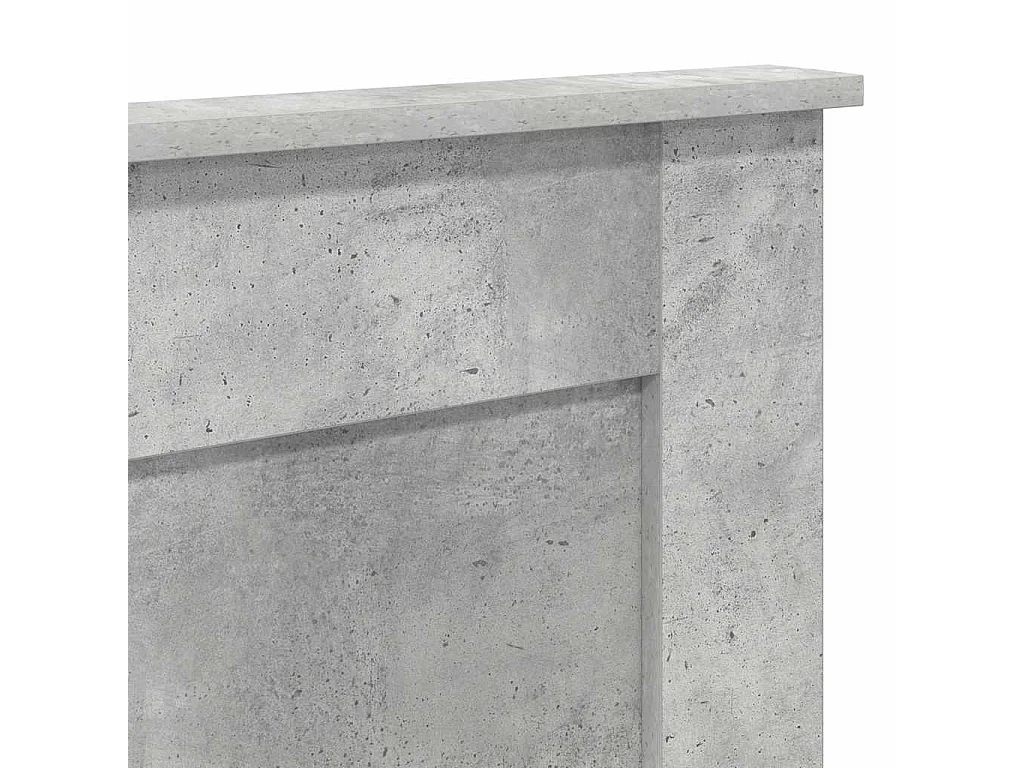 Tête de lit Gris béton 180 cm Bois d'ingénierie