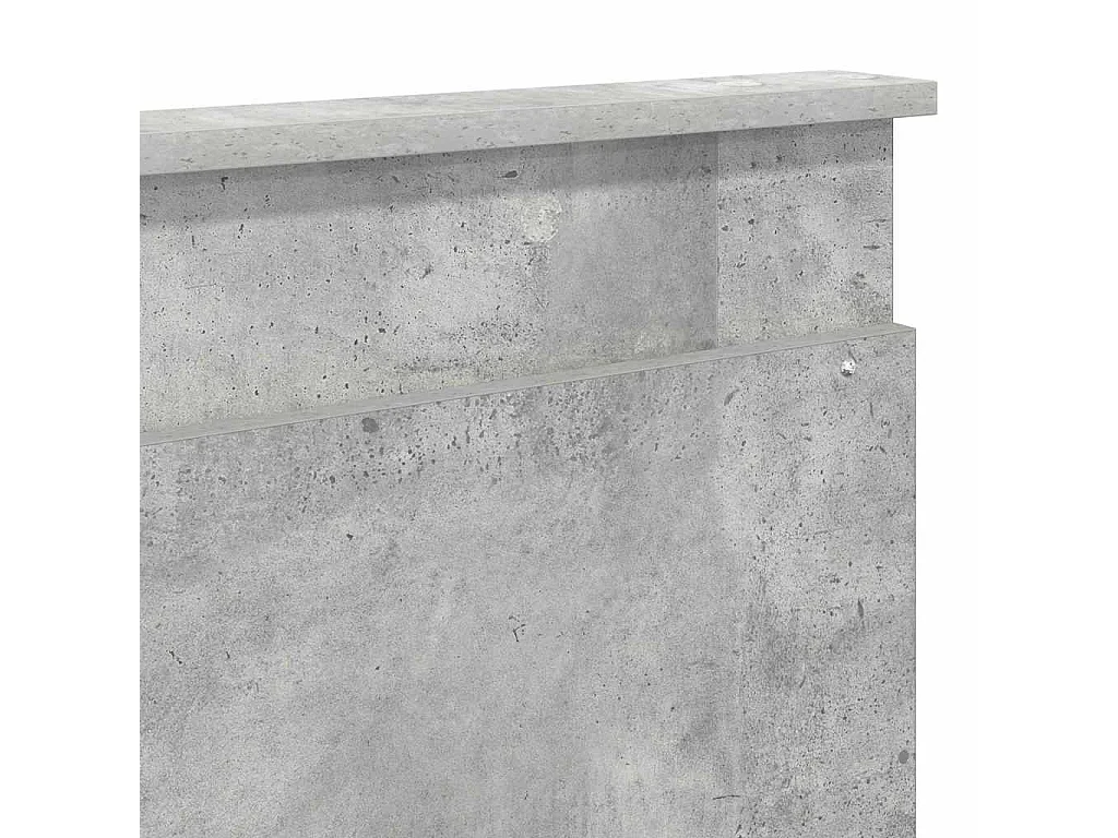 Tête de lit Gris béton 180 cm Bois d'ingénierie