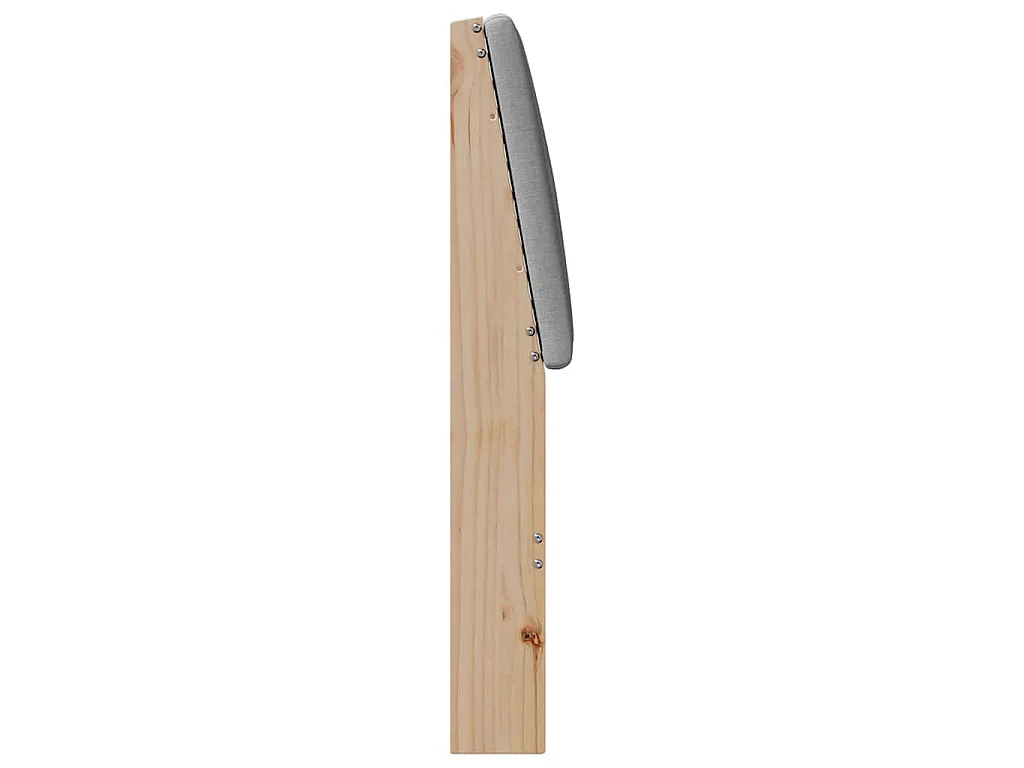 Cabecero tapizado Gris Claro 80 cm Madera de pino macizo