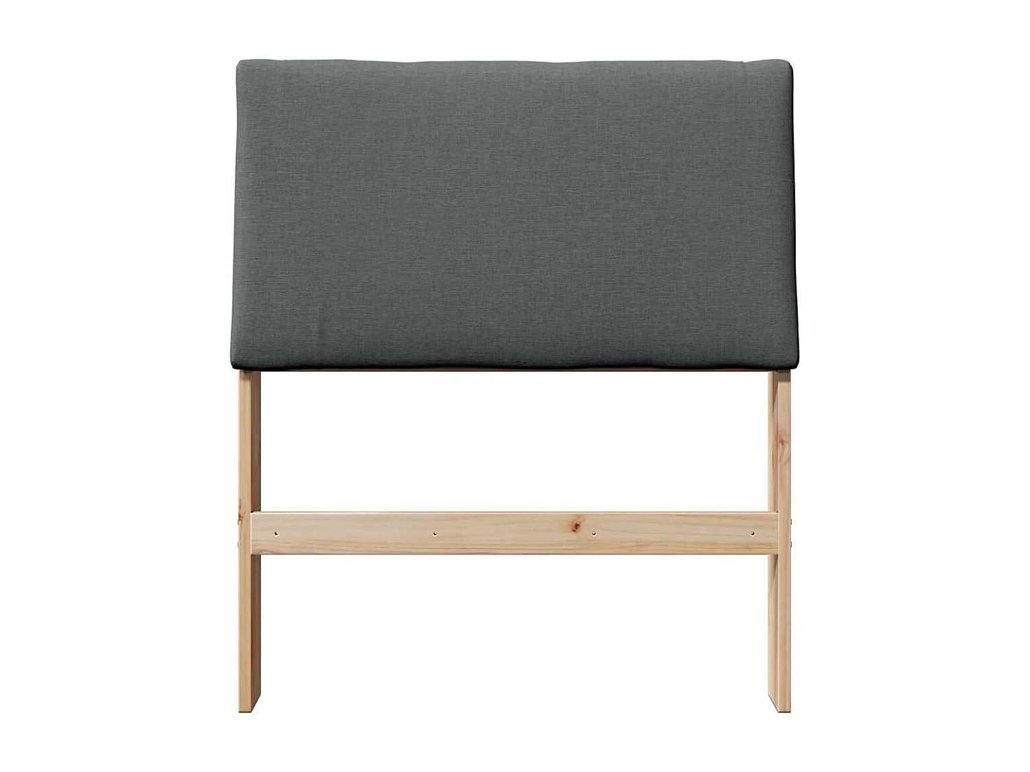 Tête de lit capitonnée Gris foncé 80 cm Pin massif