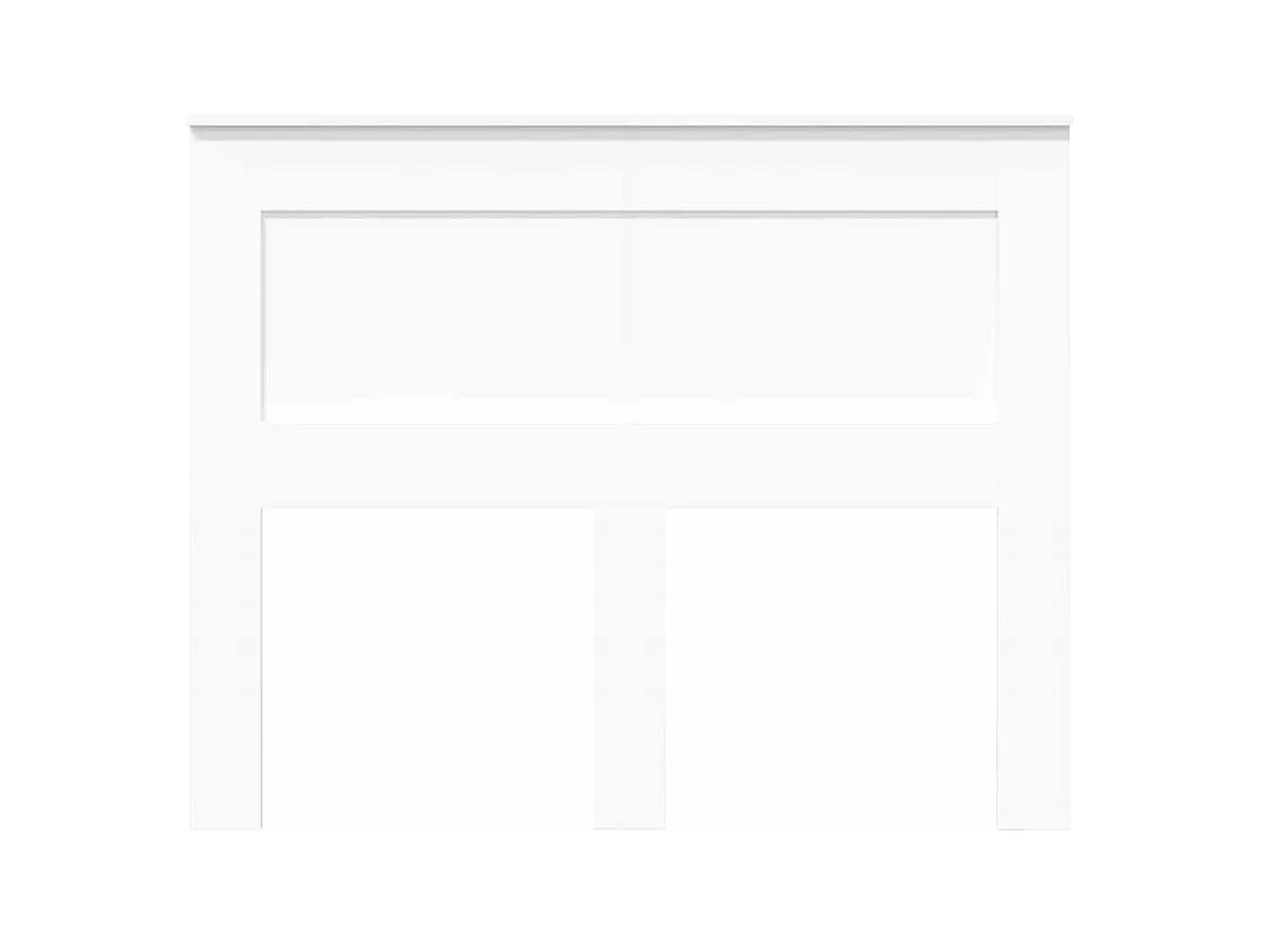 Cabeceira com cabeceira Branco 135 cm Madeira processada