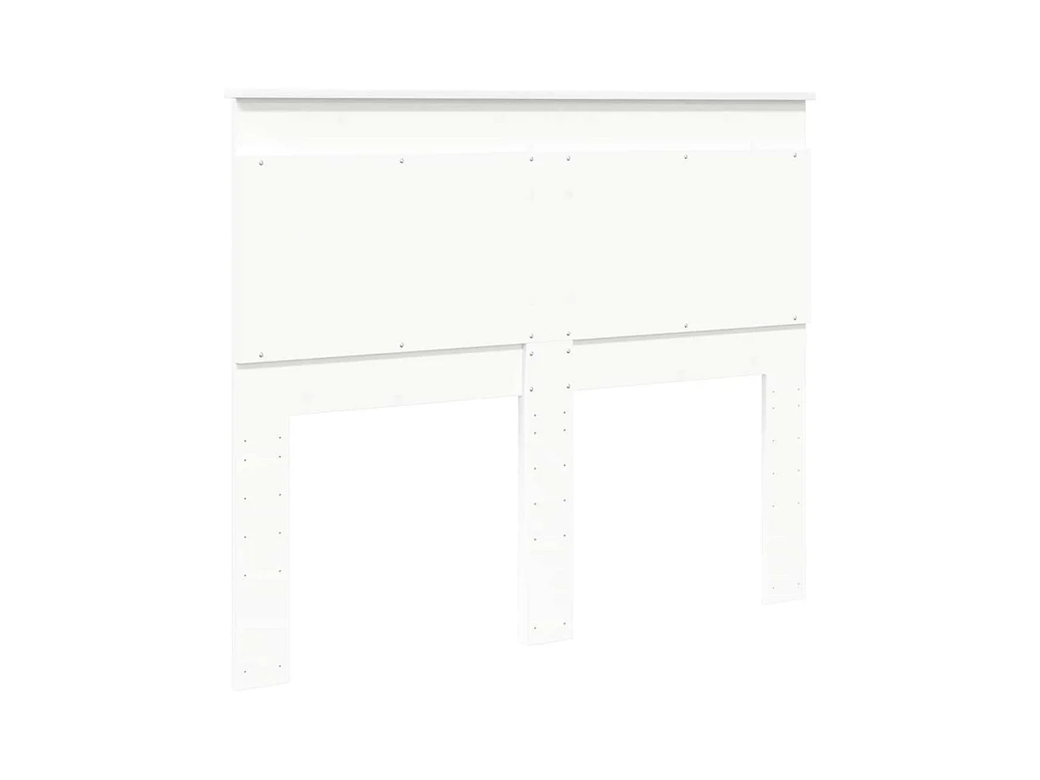 Cabeceira com cabeceira Branco 135 cm Madeira processada