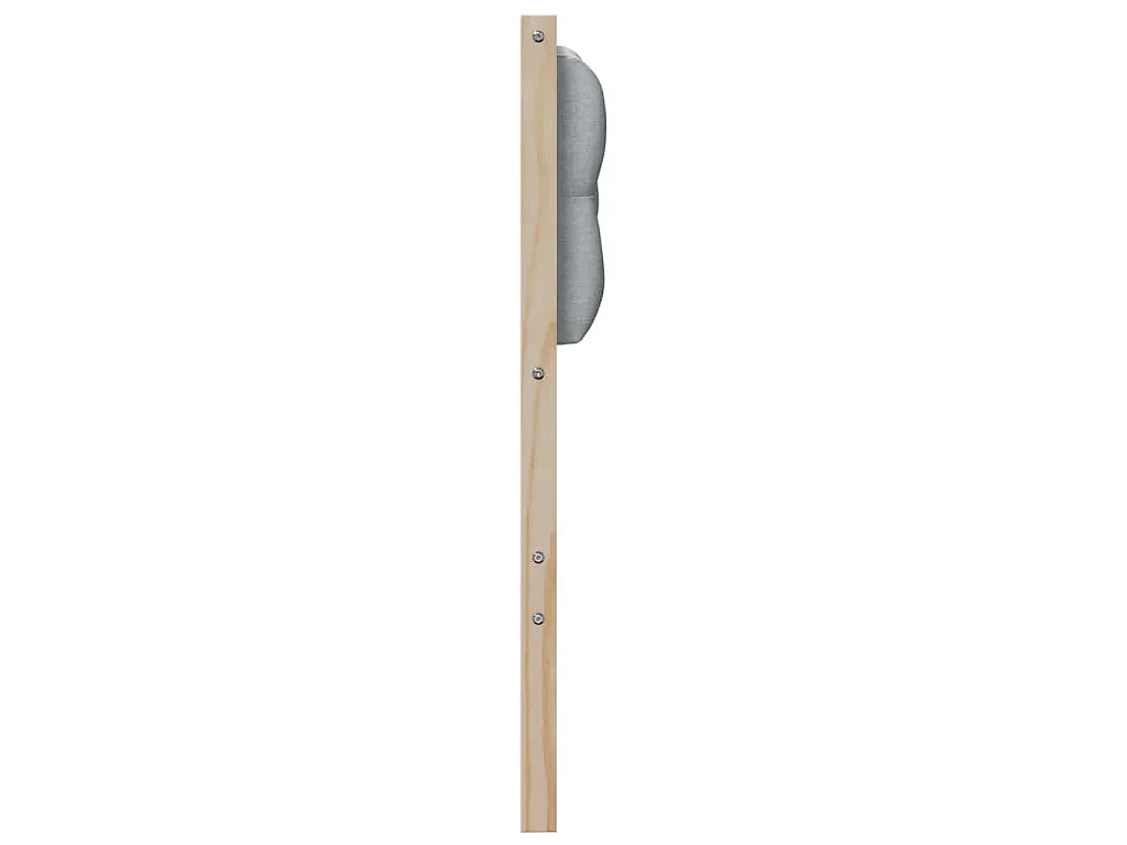 Cabecero Otro Marrón y gris claro 90 cm Madera maciza de pino