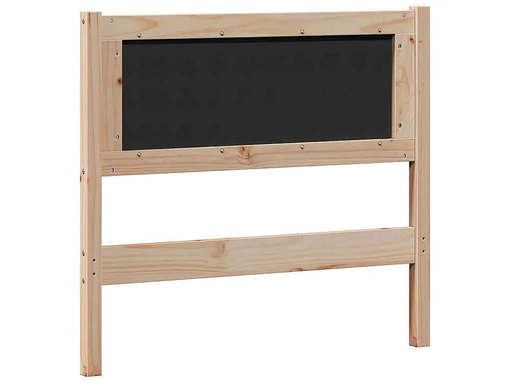 Cabecero Otro Marrón y gris claro 90 cm Madera maciza de pino