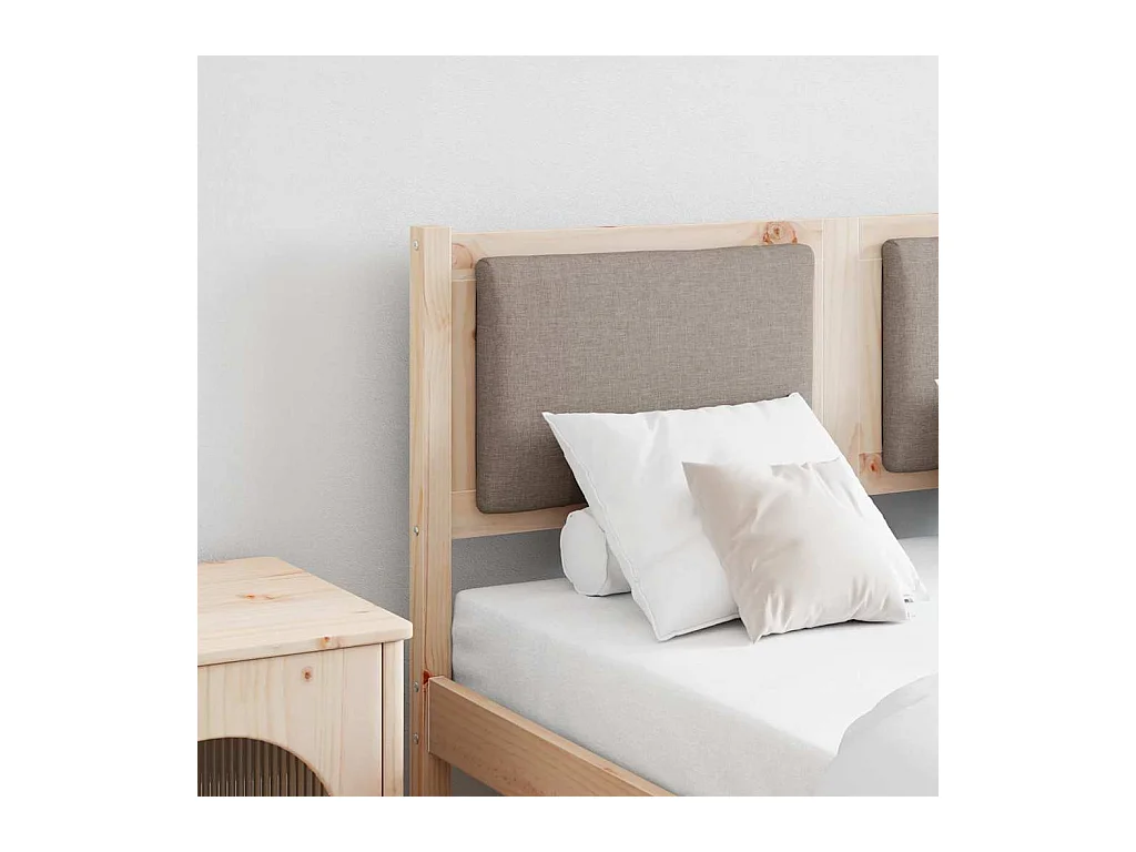 Cabecero Otro Marrón 120 cm Madera maciza de pino