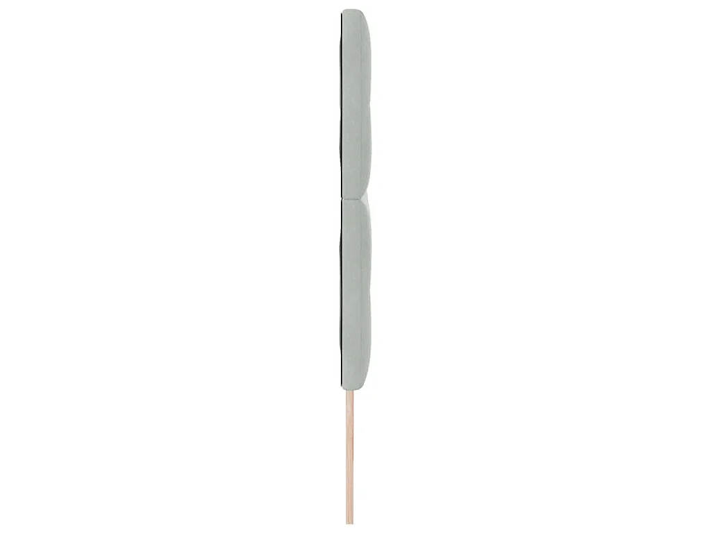 Cabecero Montaje en la pared Gris claro 180 cm Terciopelo
