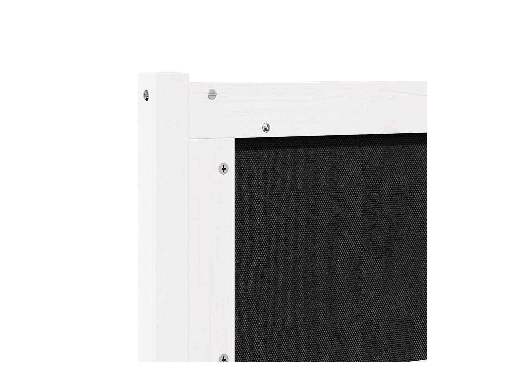 Cabeceira Outros Branco 200 cm Madeira de pinho maciça