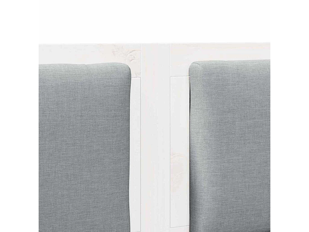 Cabeceira Outros Branco 200 cm Madeira de pinho maciça