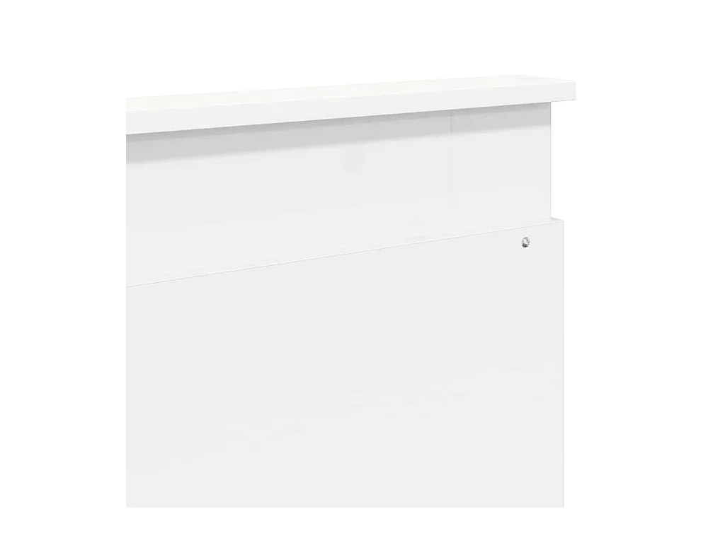 Cabeceira com cabeceira Branco 200 cm Madeira processada