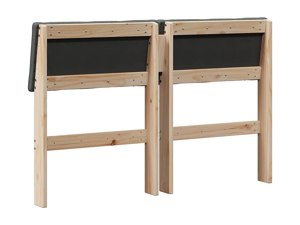 Cabeceira estofada Cinza Escuro 120 cm