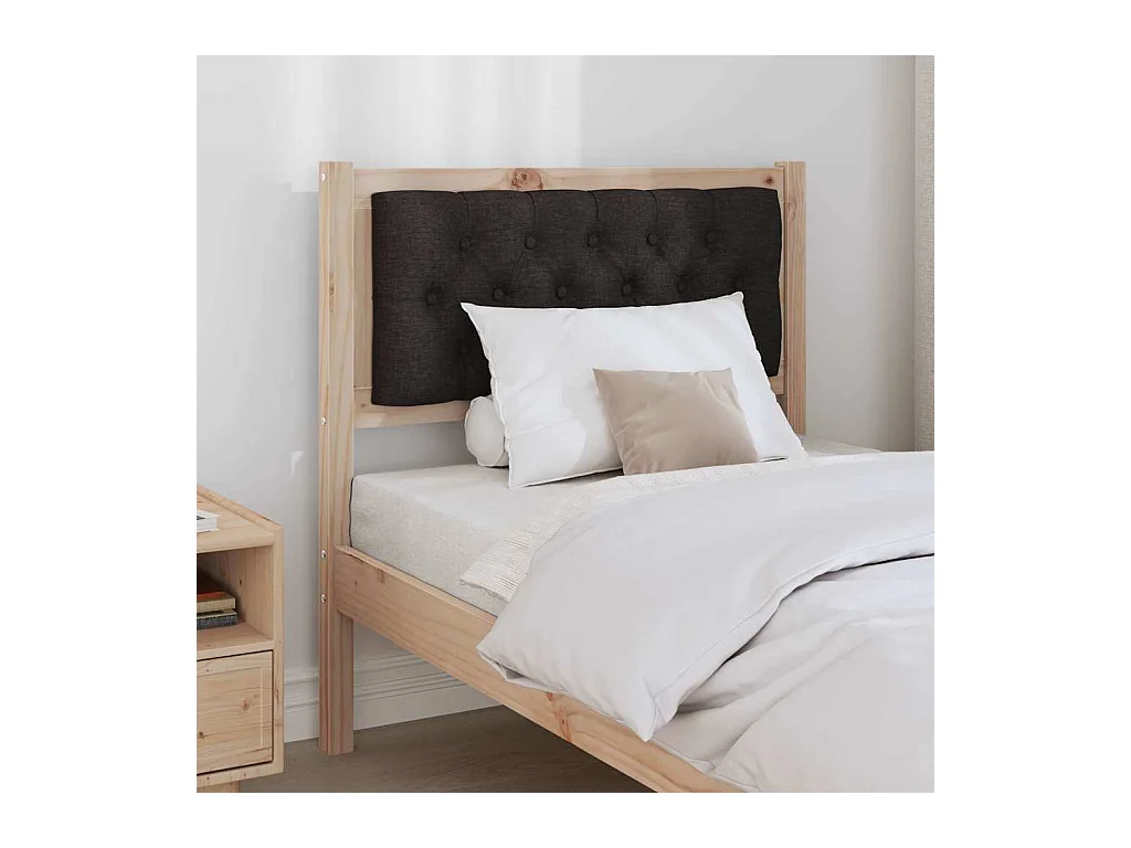 Tête de lit Autre Marron et noir 80 cm Bois massif en pin