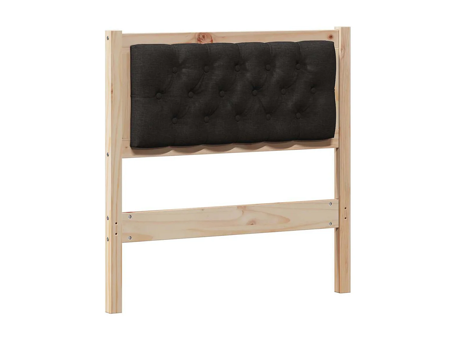 Tête de lit Autre Marron et noir 80 cm Bois massif en pin