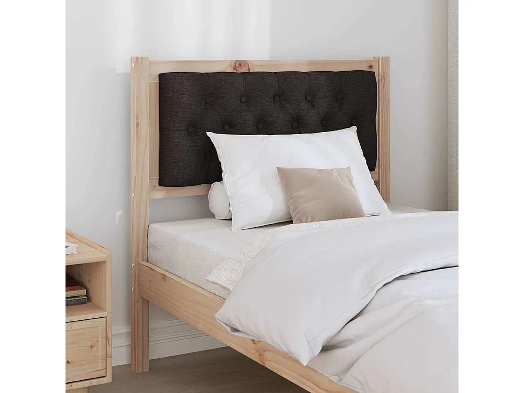 Tête de lit Autre Marron et noir 80 cm Bois massif en pin