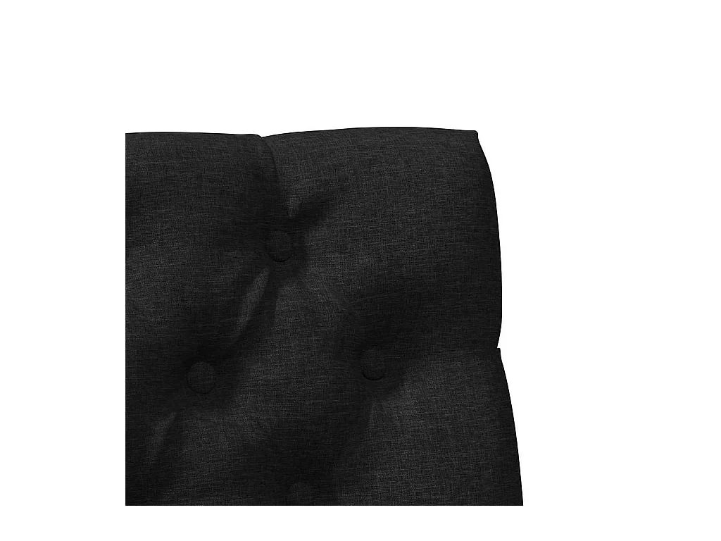 Tête de lit capitonnée Noir 90 cm Pin massif