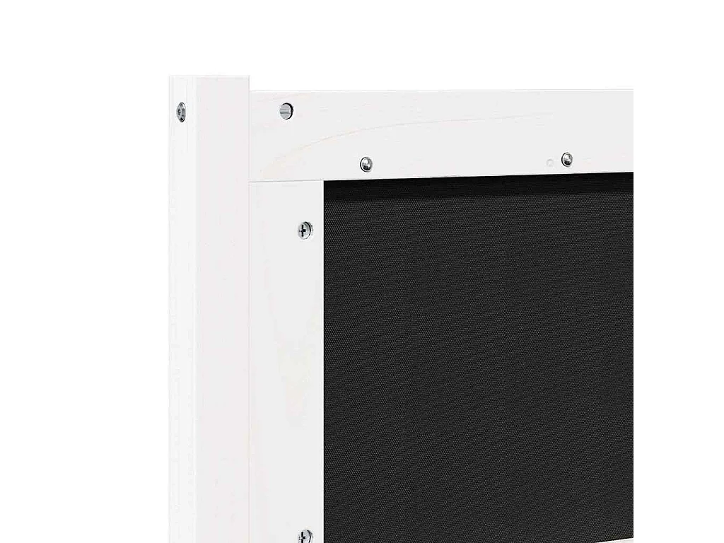 Cabeceira Outros Branco 160 cm Madeira de pinho maciça