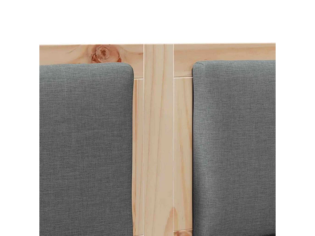 Cabeceira Outros Castanho 120 cm Madeira de pinho maciça