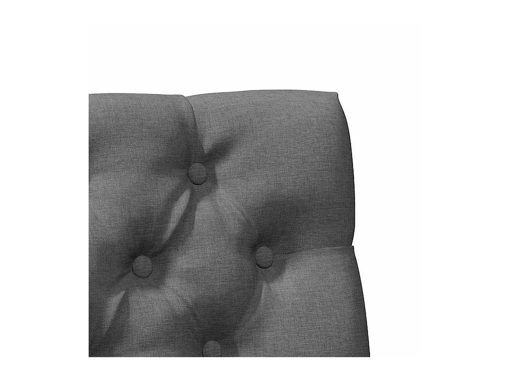 Tête de lit capitonnée Gris foncé 75 cm Pin massif