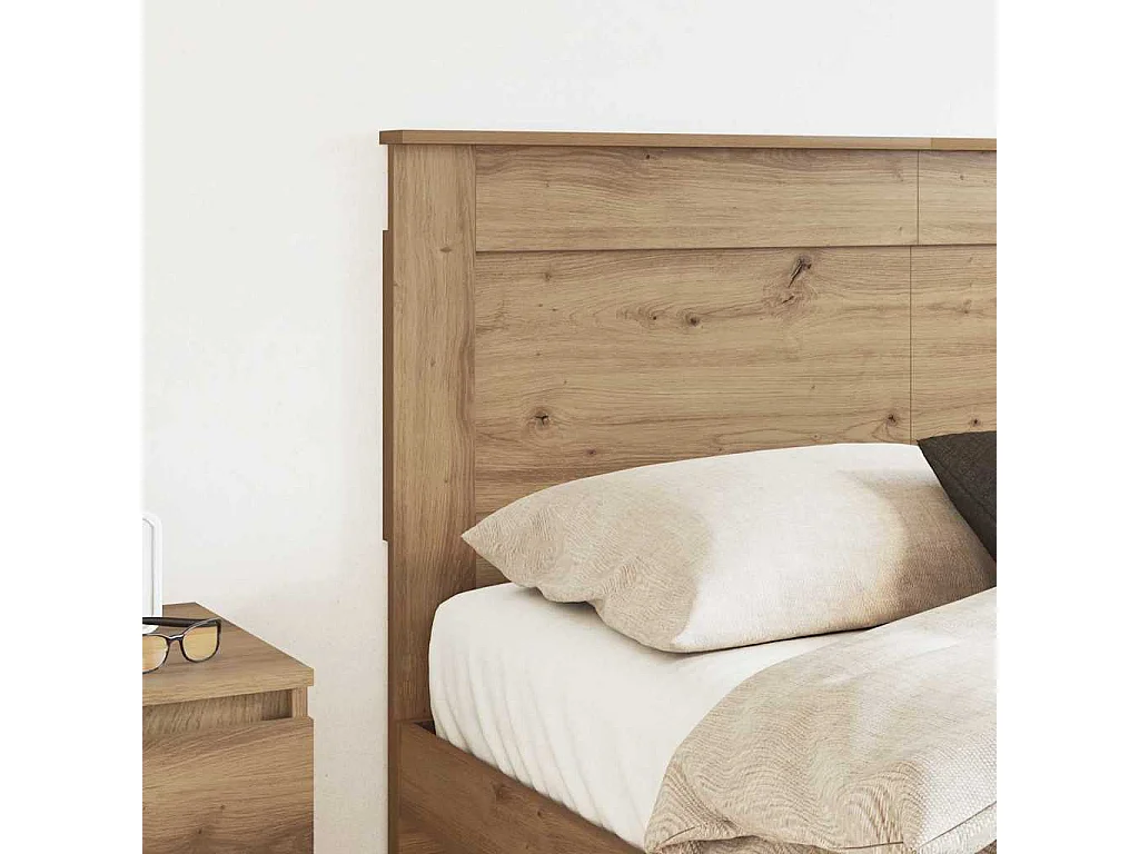 Cabecero Roble artesanal 160 cm Madera contrachapada