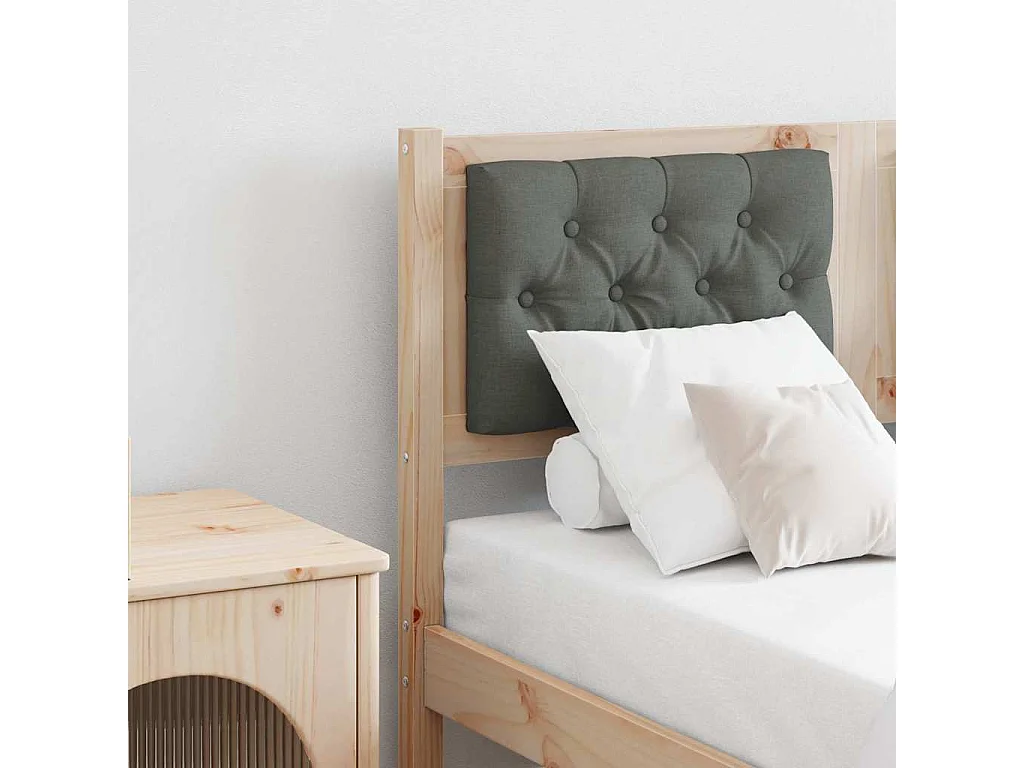 Cabeceira Outros castanho e cinzento-escuro 135 cm