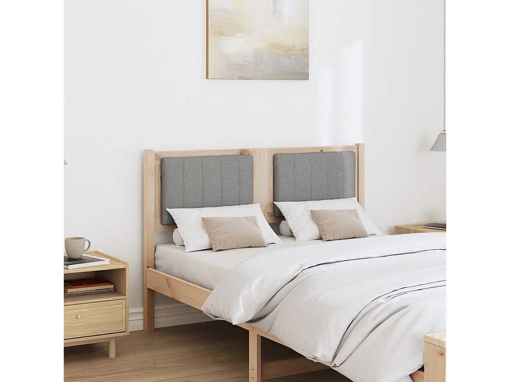 Cabeceira estofada com cabeceira Castanho 120 cm