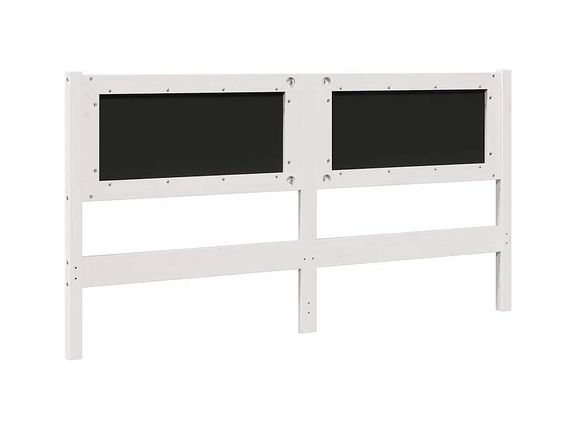 Cabeceira estofada com cabeceira Branco 160 cm