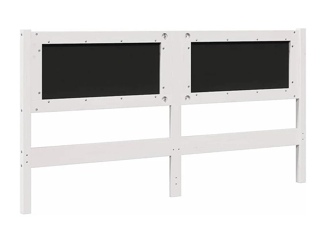 Cabeceira estofada com cabeceira Branco 160 cm