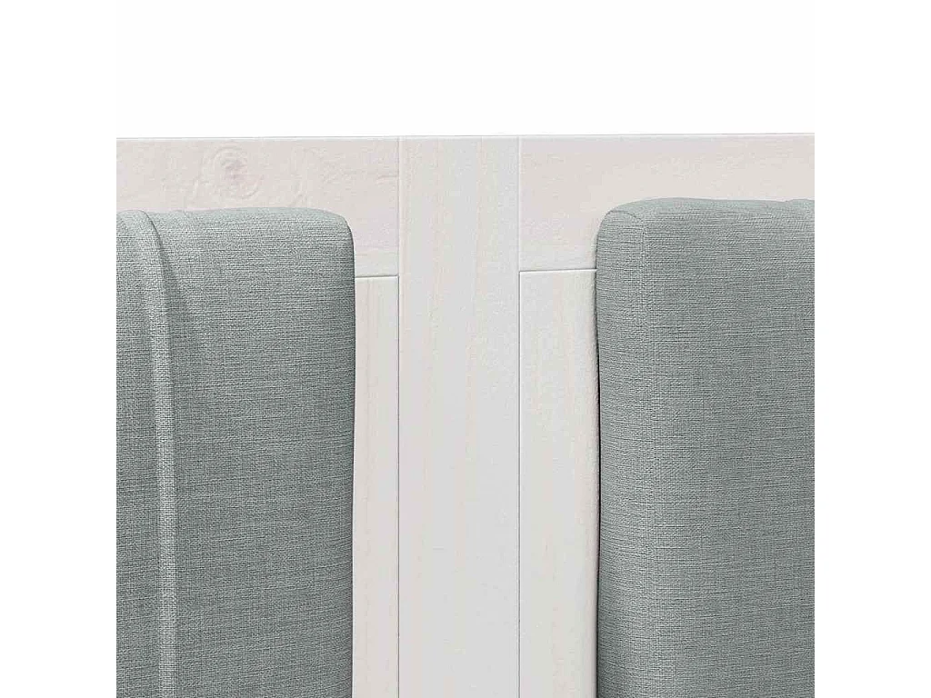 Cabeceira estofada com cabeceira Branco 160 cm