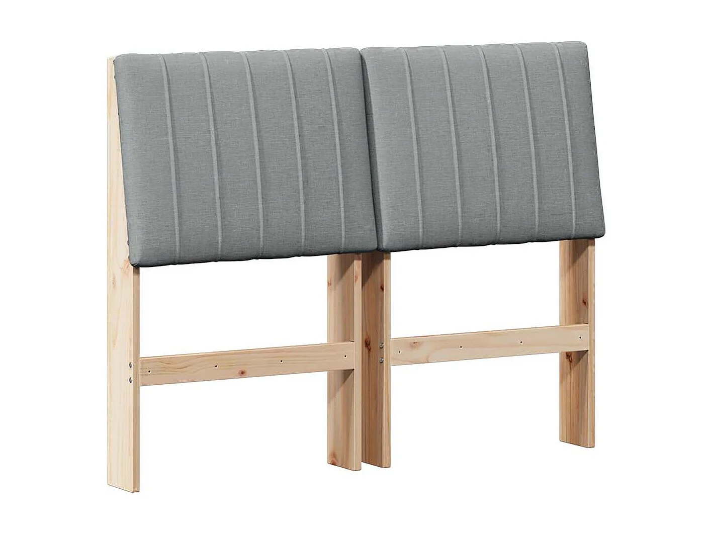 Cabeceira estofada Cinzento-claro 120 cm