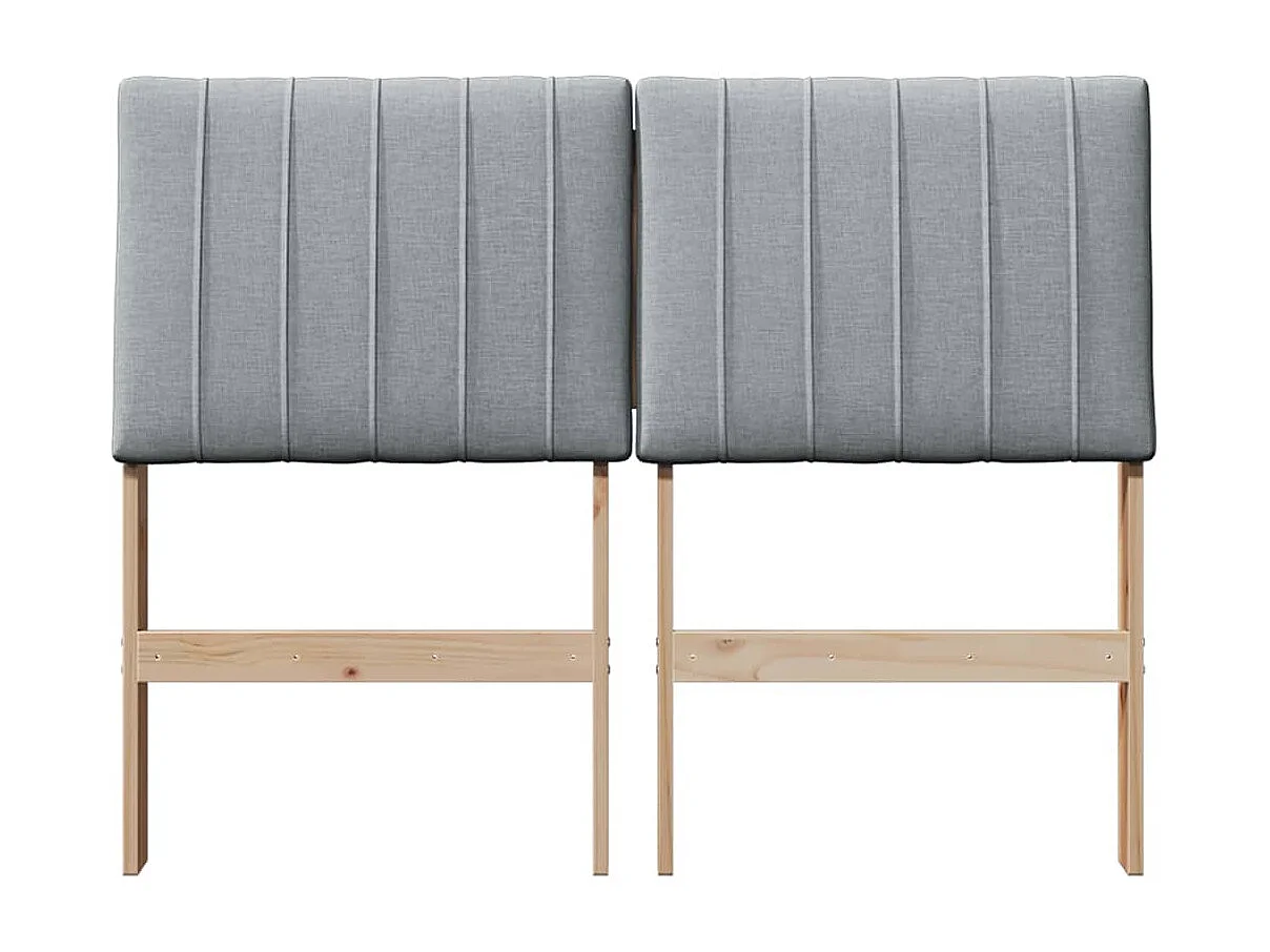 Cabeceira estofada Cinzento-claro 120 cm