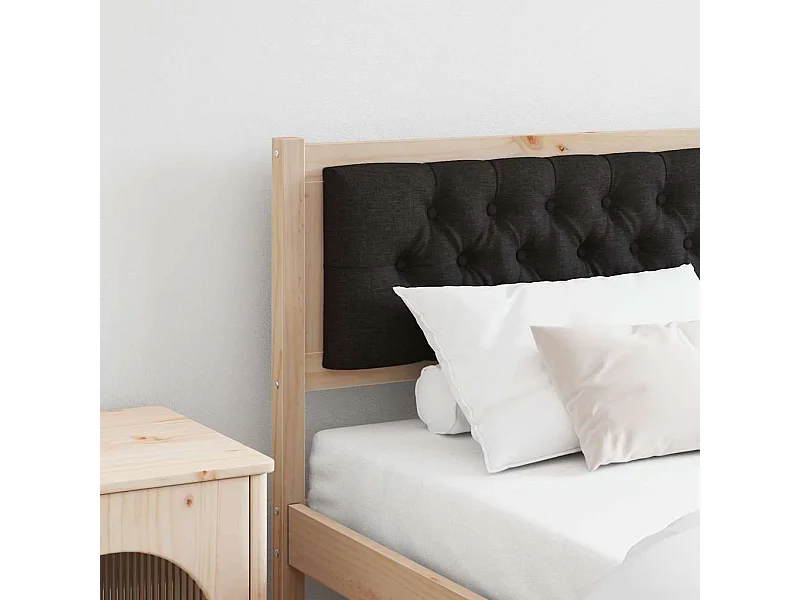 Hoofdbord Anders Bruin en zwart 160 cm Massief grenenhout