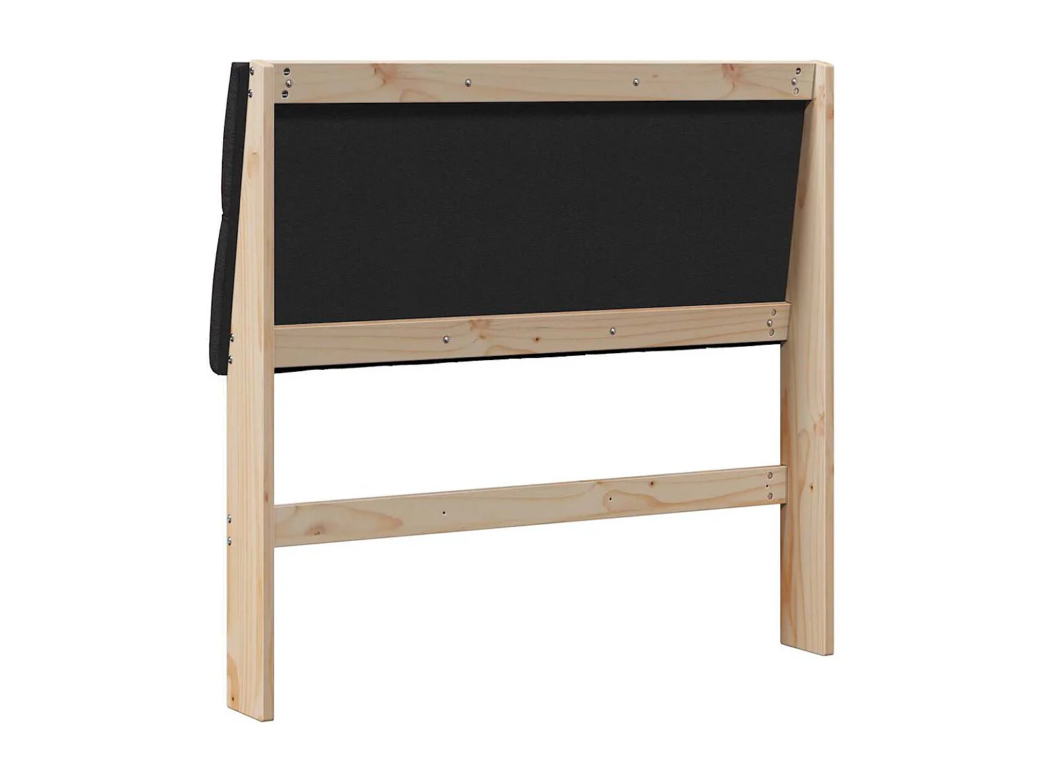 Tête de lit capitonnée Noir 100 cm Pin massif